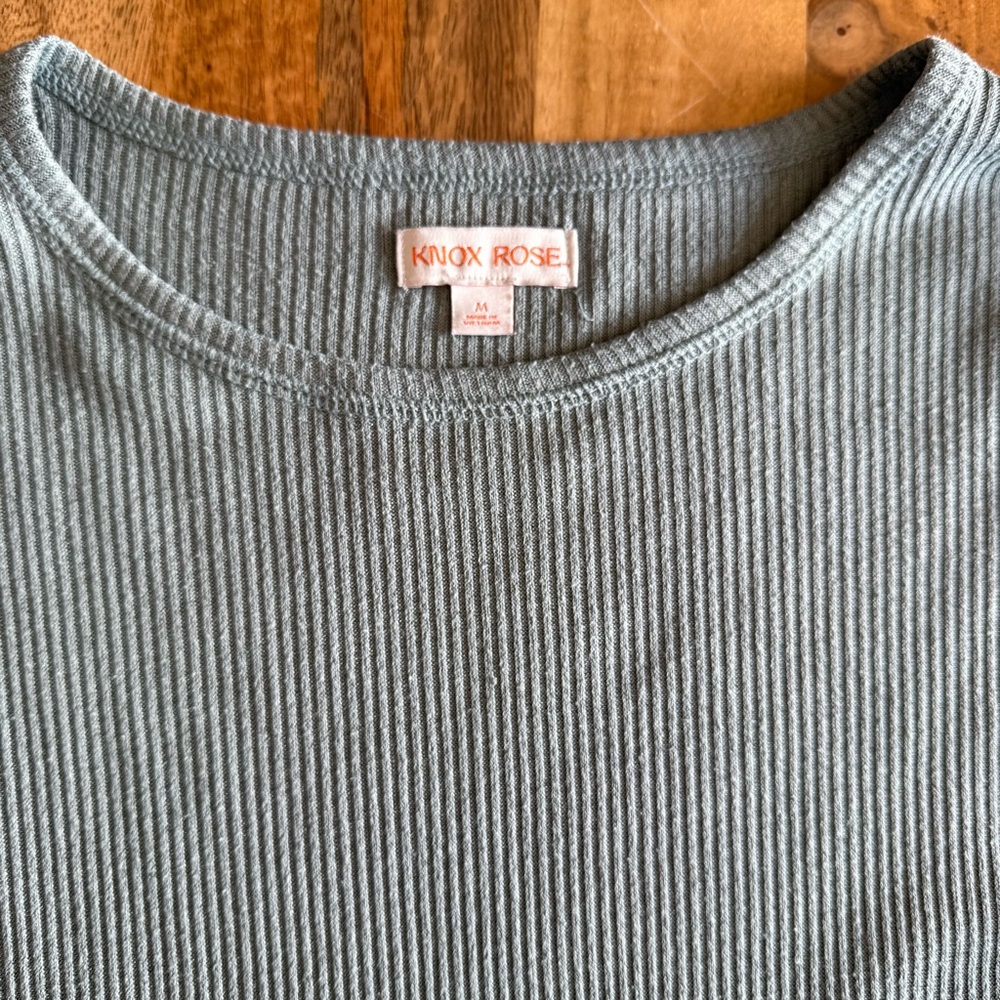 Women's Ribbed Long Sleeve Top - Picture 2 of 4